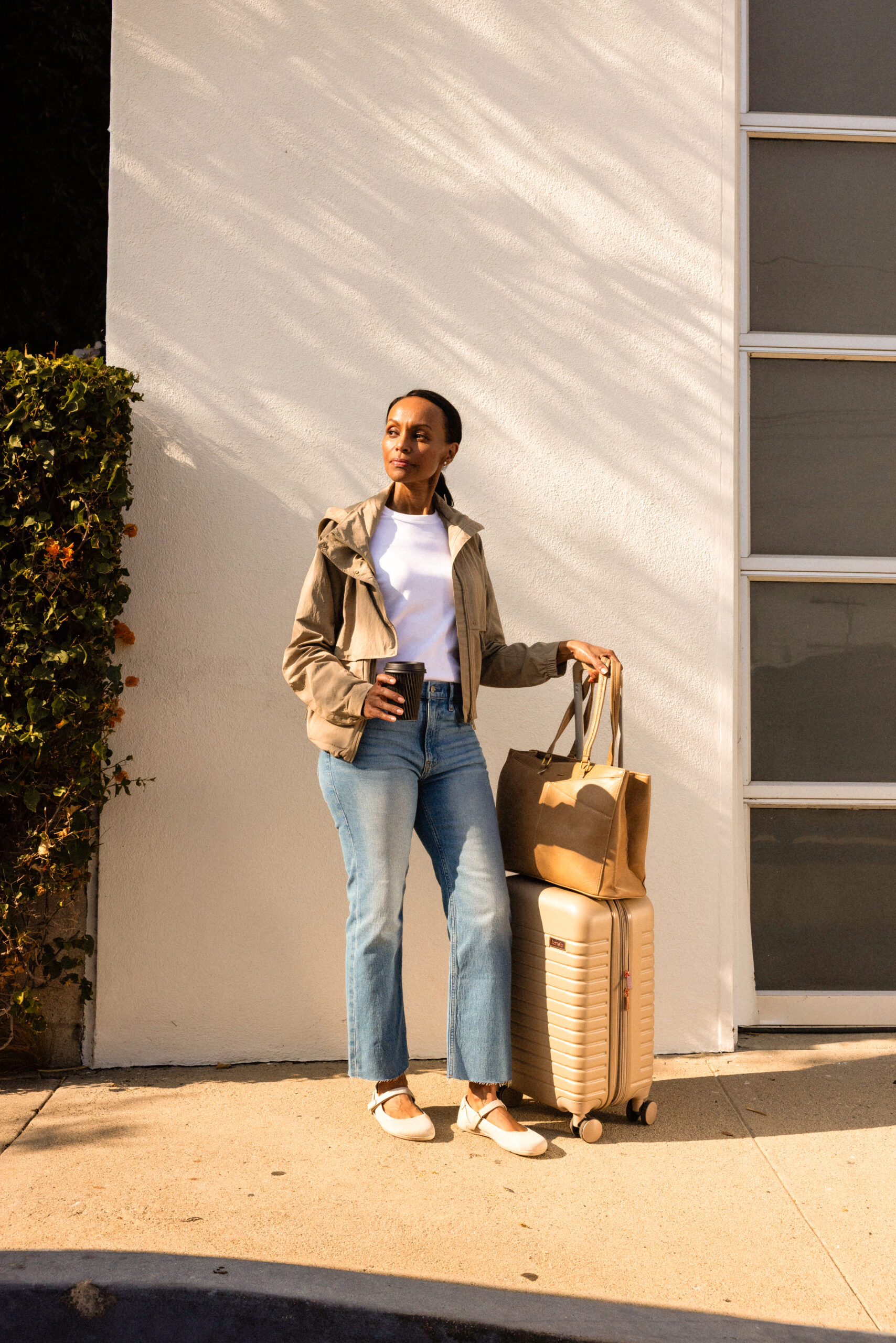 Xero Shoes Cassie Knit Women lifestyle image in stone